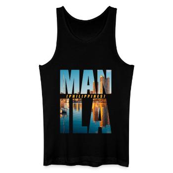 Manila Philippines Souvenir - Men’s Organic Tank Top - black - Front