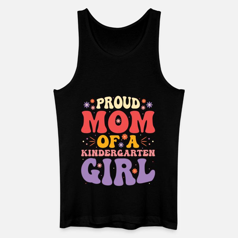 Stolze Mutter Eines Kindergartenmädchens - Männer Bio Tank Top - Schwarz