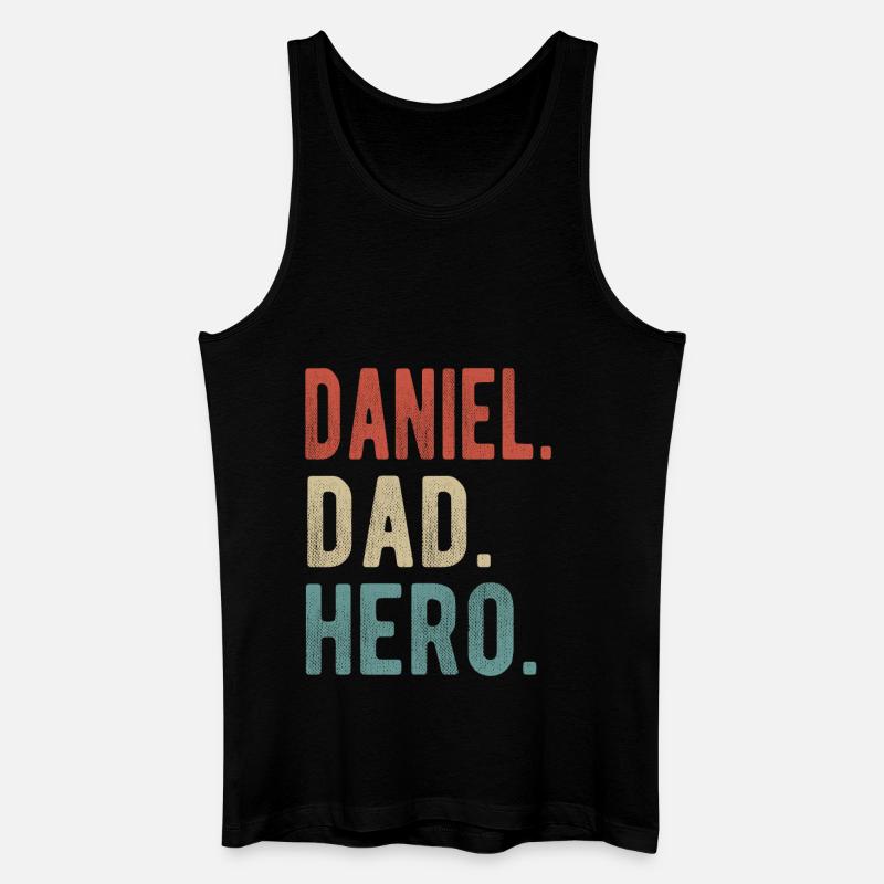 Daniel Papa Held - Männer Bio Tank Top - Schwarz