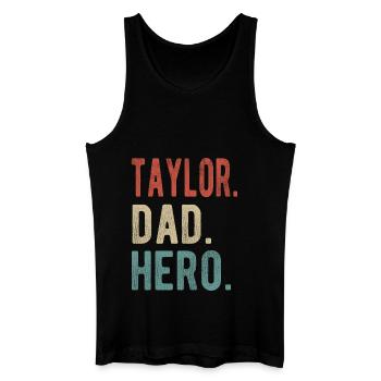 Taylor Dad Held - Männer Bio Tank Top - Schwarz - Vorne