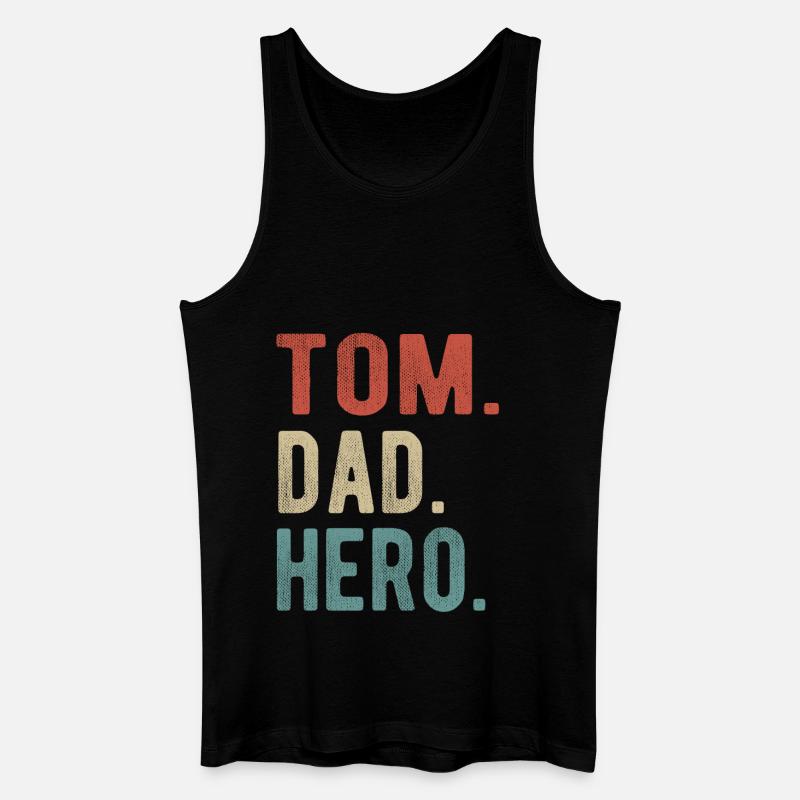 Tom Papa Held - Männer Bio Tank Top - Schwarz