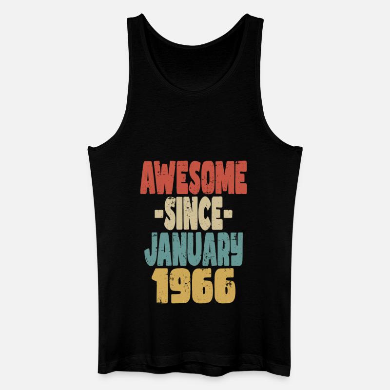 Fantastischer Januar 1966 - Männer Bio Tank Top - Schwarz
