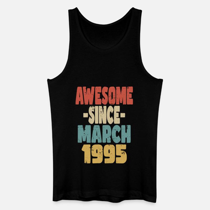 Fantastischer März 1995 - Männer Bio Tank Top - Schwarz