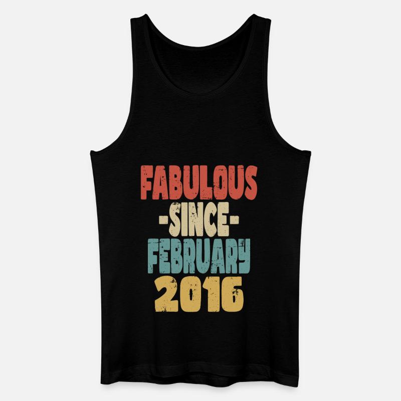 Fabelhafter Februar 2016 - Männer Bio Tank Top - Schwarz