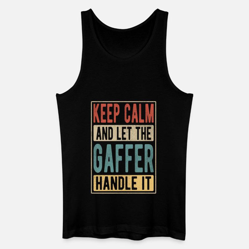 Gaffer Retro Geschenk - Männer Bio Tank Top - Schwarz