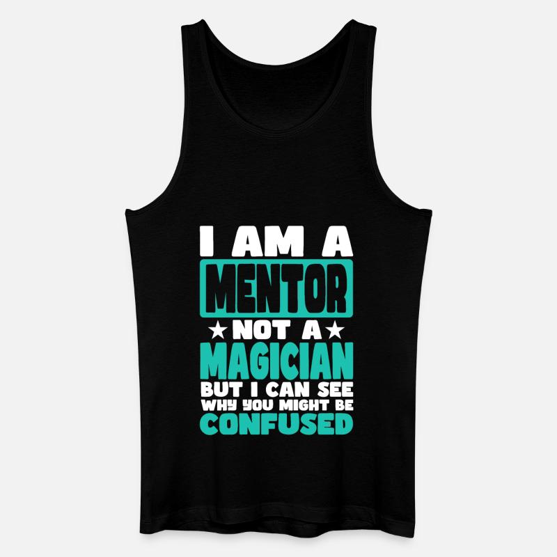 Mentor - Männer Bio Tank Top - Schwarz