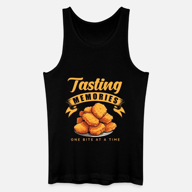 Chicken Nuggets Kindheitserinnerungen Essen Nostalgie - Männer Bio Tank Top - Schwarz