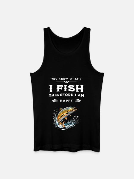 Fishing humor - Men’s Organic Tank Top - black