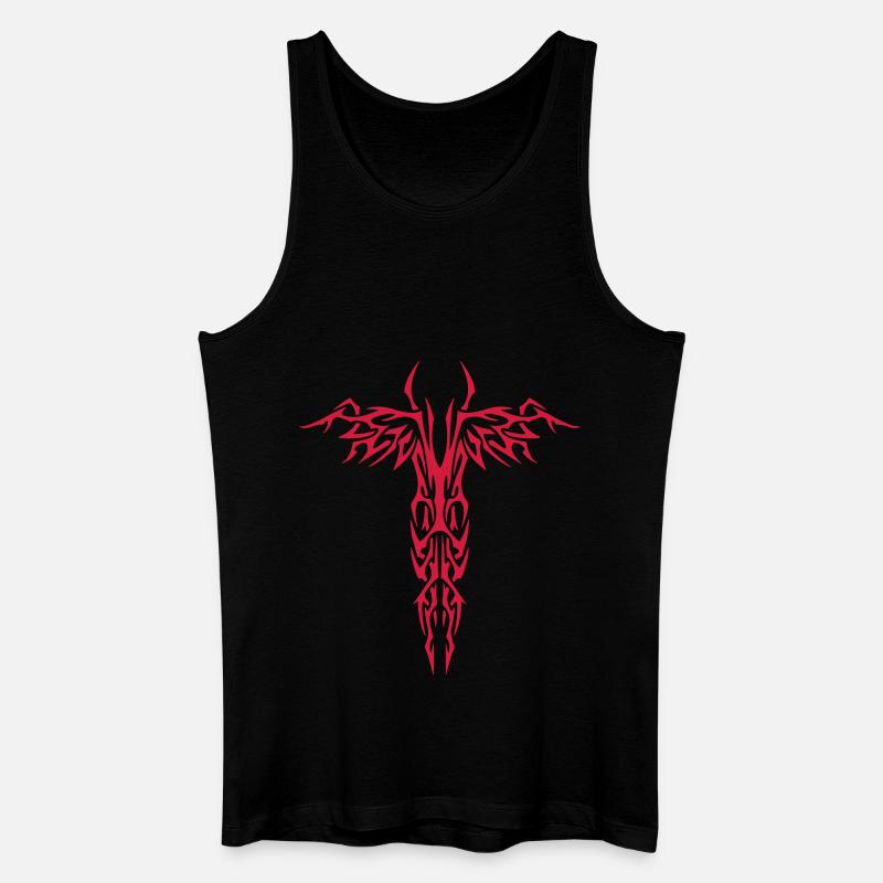Engel - Männer Bio Tank Top - Schwarz