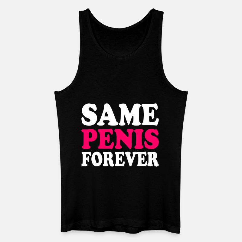 Same penis forever - Männer Bio Tank Top - Schwarz