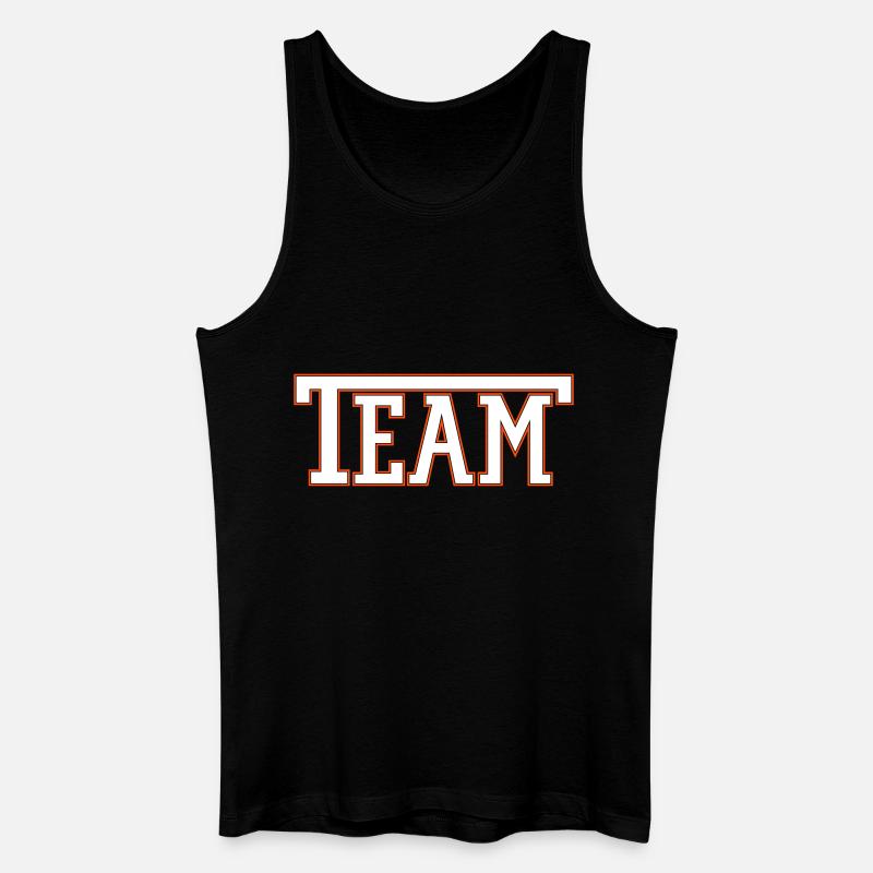 Team Font - Männer Bio Tank Top - Schwarz