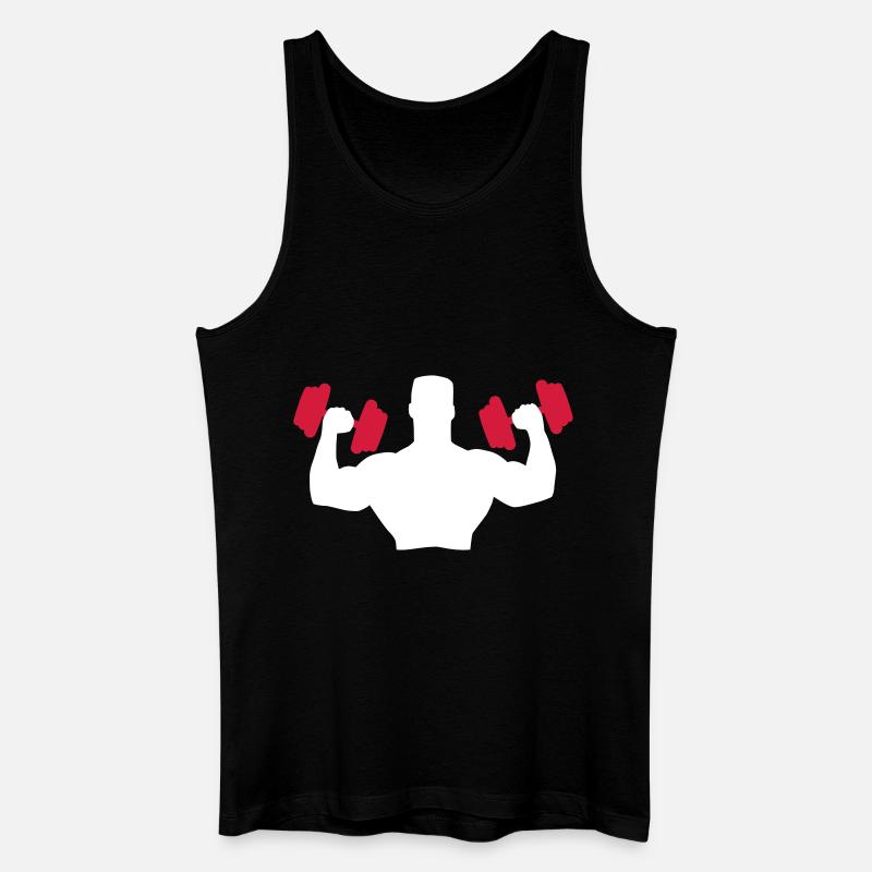 Muscle Man Training - Männer Bio Tank Top - Schwarz