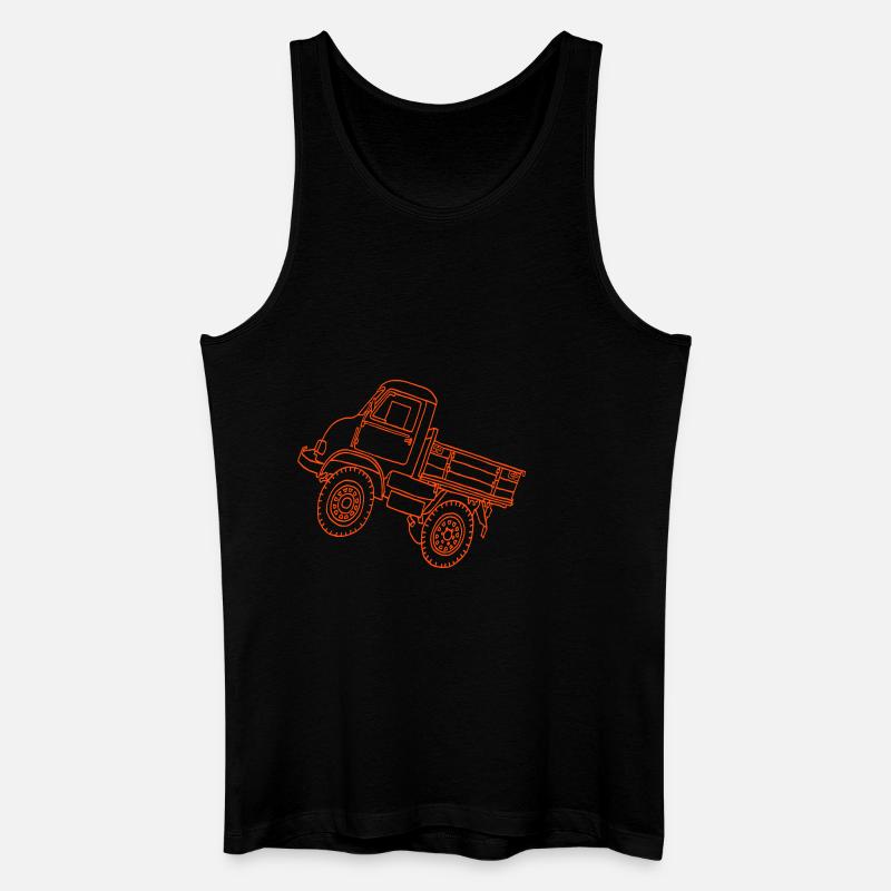 LASTER, Lastwagen, Transporter - Männer Bio Tank Top - Schwarz