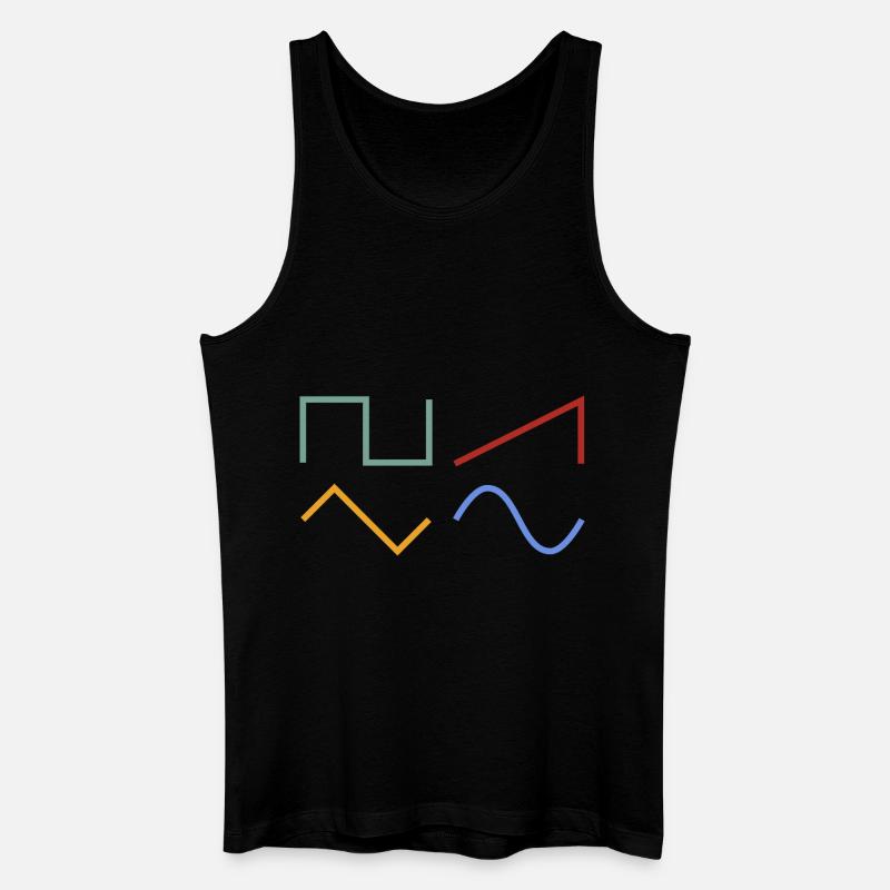 WAVEFORMS - Débardeur bio Homme - noir