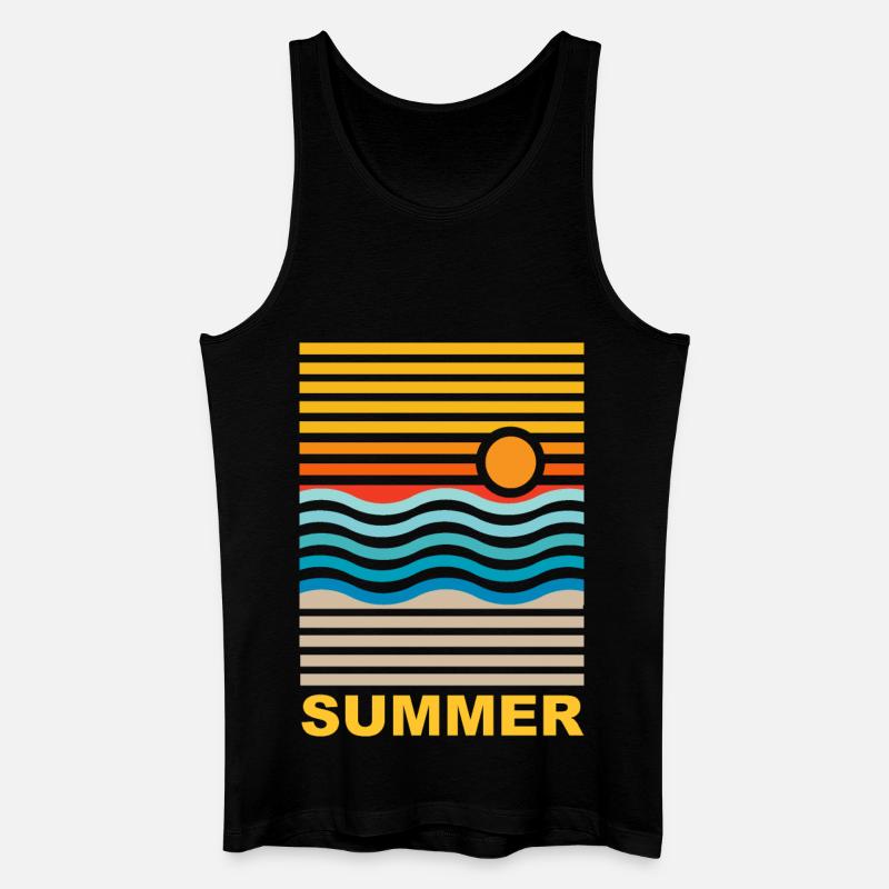 Sommer - Männer Bio Tank Top - Schwarz
