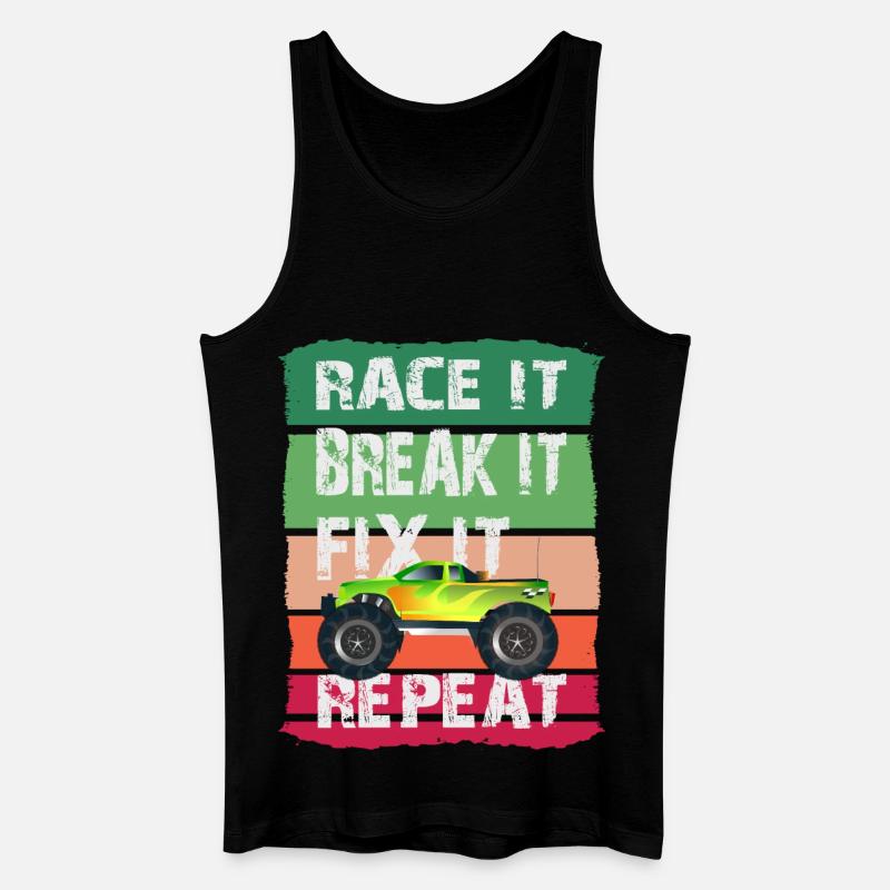 RC Modell Auto - Männer Bio Tank Top - Schwarz