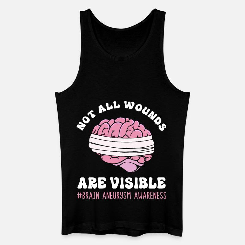 Gehirn Aneurysma - Männer Bio Tank Top - Schwarz