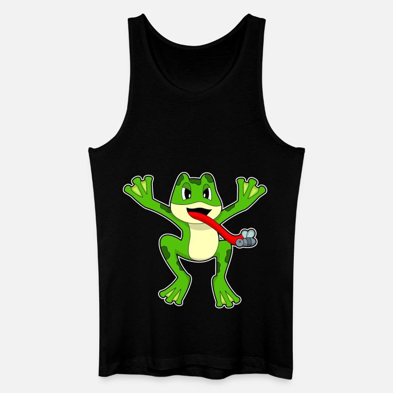 Frosch Fliege - Männer Bio Tank Top - Schwarz