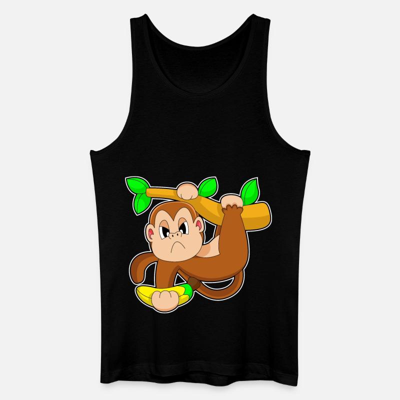 Monkey Banana Strength Training Dumbbell - Débardeur bio Homme - noir