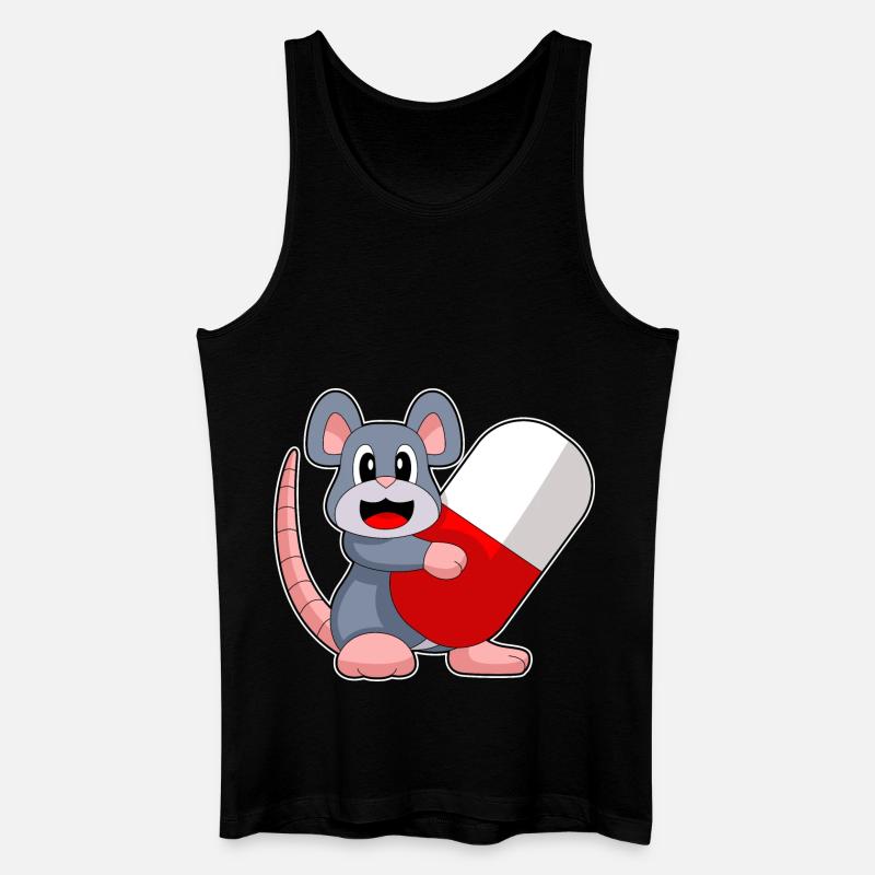 Maus Arzt Medizin - Männer Bio Tank Top - Schwarz