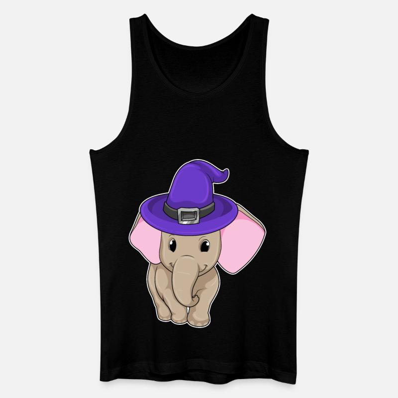L’éléphant comme sorcier - Débardeur bio Homme - noir