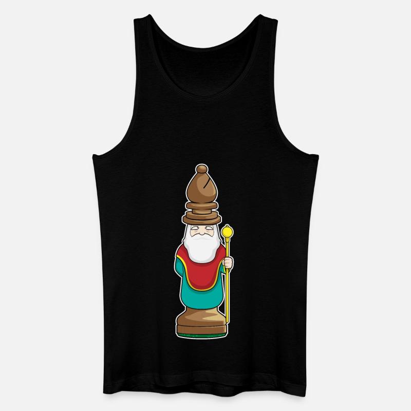 Chess piece Runner Chess - Men’s Organic Tank Top - black