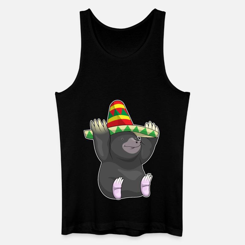 Mole Mexican Hat - Men’s Organic Tank Top - black