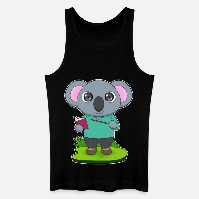 Koala Teacher Pointer - Men’s Organic Tank Top - black