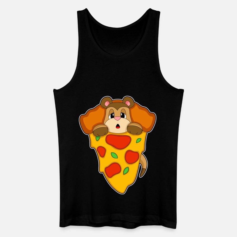 Pizza suricate - Débardeur bio Homme - noir