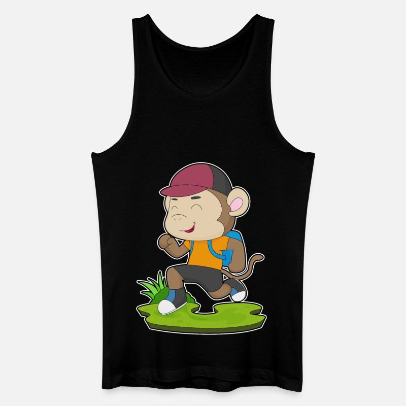 Monkey Wanderer Backpack - Men’s Organic Tank Top - black