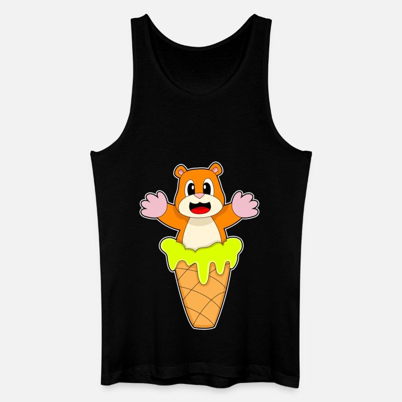 Hamster Waffeleis - Männer Bio Tank Top - Schwarz