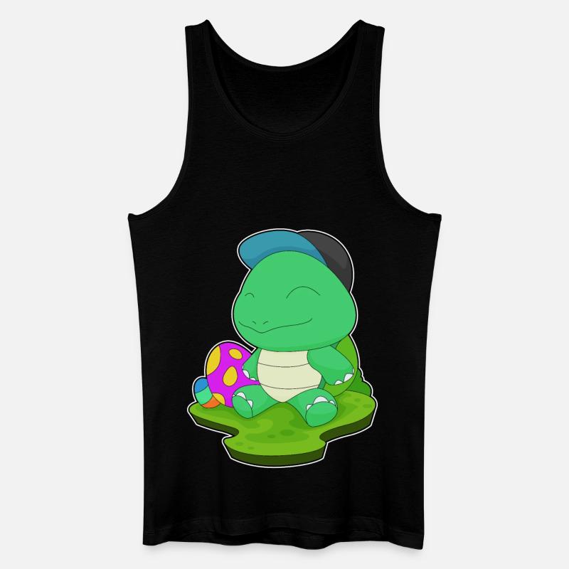 Turtle Easter Easter Eggs - Men’s Organic Tank Top - black