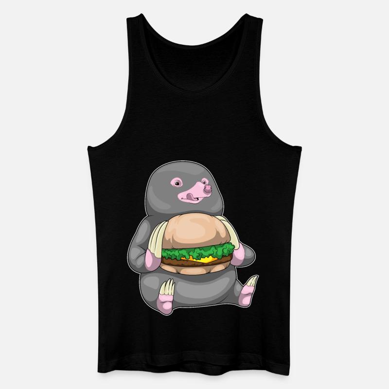 Maulwurf Burger - Männer Bio Tank Top - Schwarz