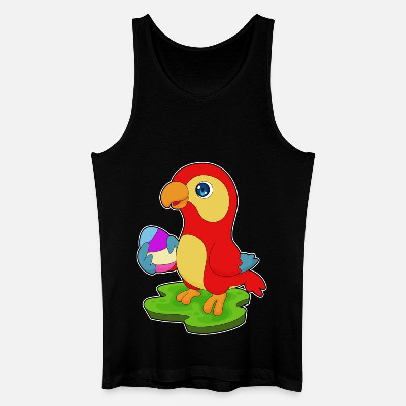 Parrot Easter Easter Egg - Men’s Organic Tank Top - black