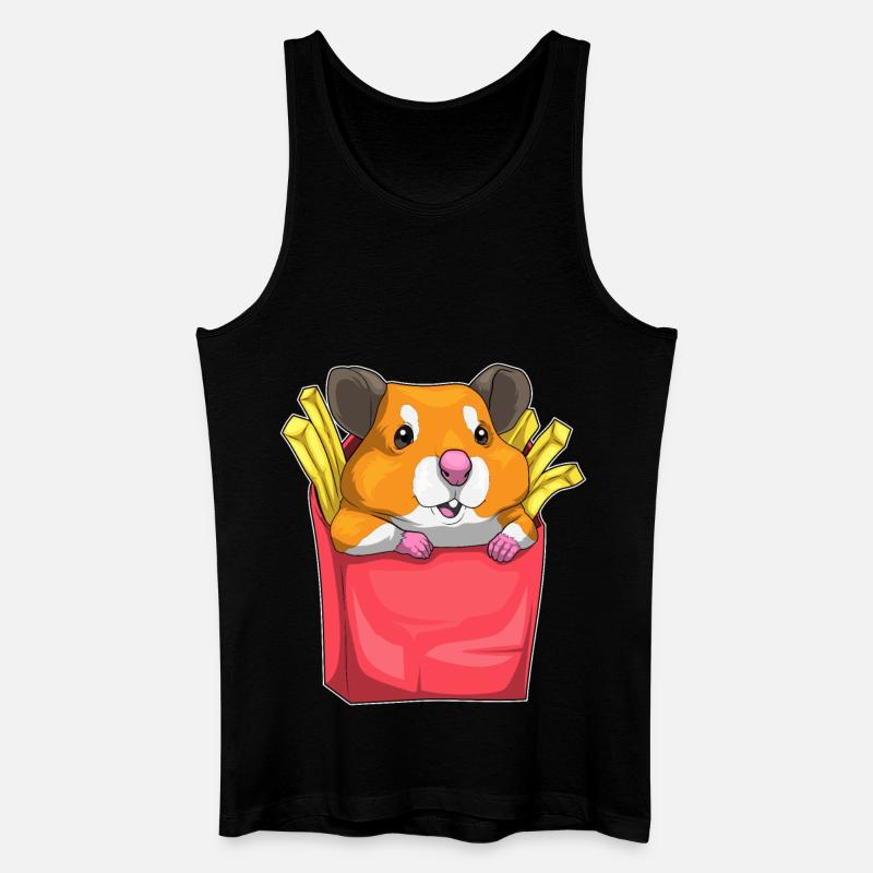 Frites de hamster - Débardeur bio Homme - noir