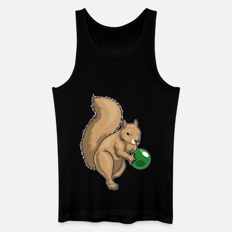Boule de bowling Squirrel - Débardeur bio Homme - noir