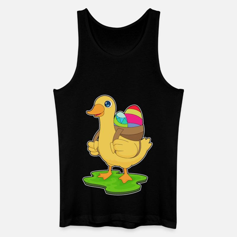 Duck Easter Easter Eggs - Men’s Organic Tank Top - black