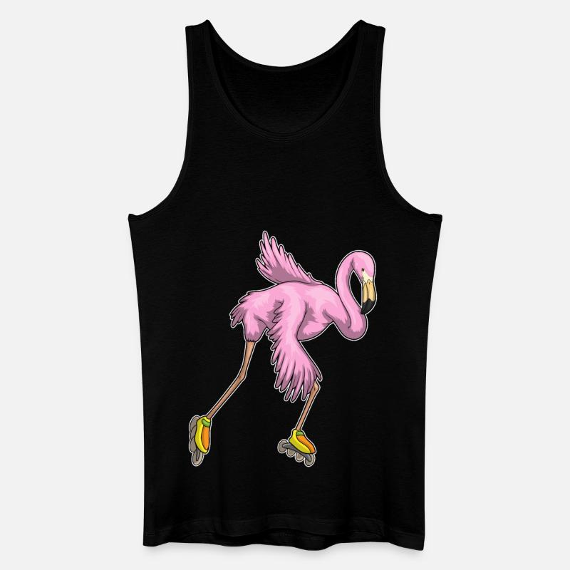 Flamingo Inline skating Rollschuhe - Männer Bio Tank Top - Schwarz