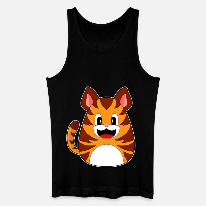 Tiger Ostern Osterei - Männer Bio Tank Top - Schwarz
