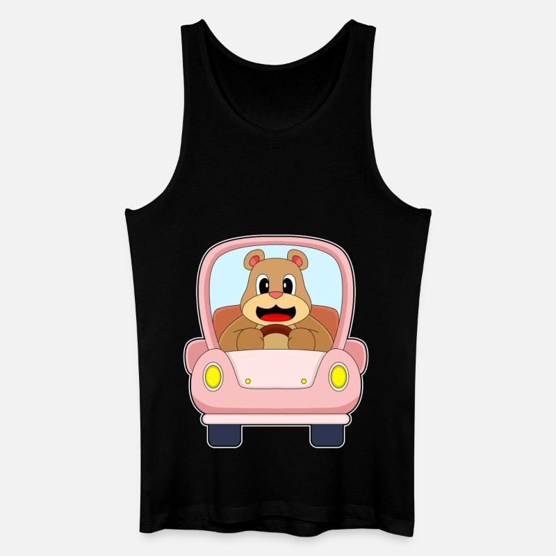 Bär Auto - Männer Bio Tank Top - Schwarz