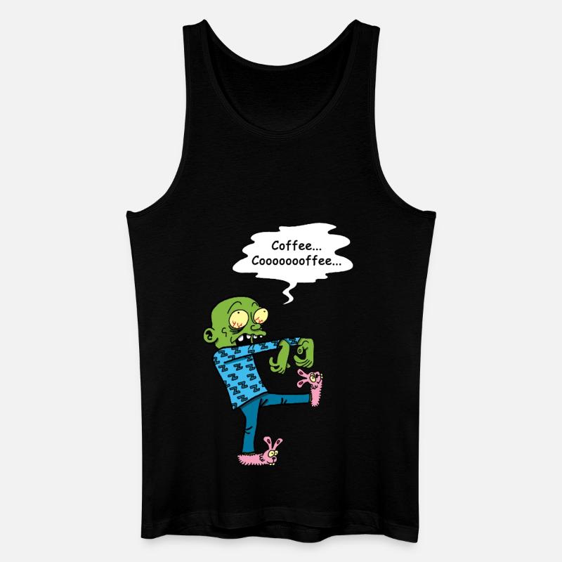 Brauchen Sie einen Kaffee - Männer Bio Tank Top - Schwarz