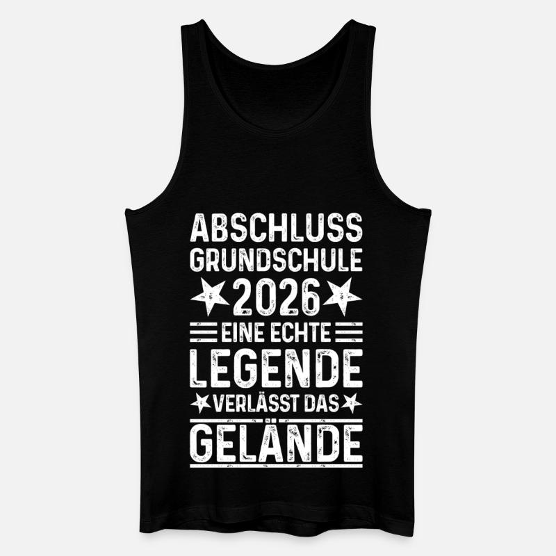 Grundschule Abschluss 2026 - Männer Bio Tank Top - Schwarz