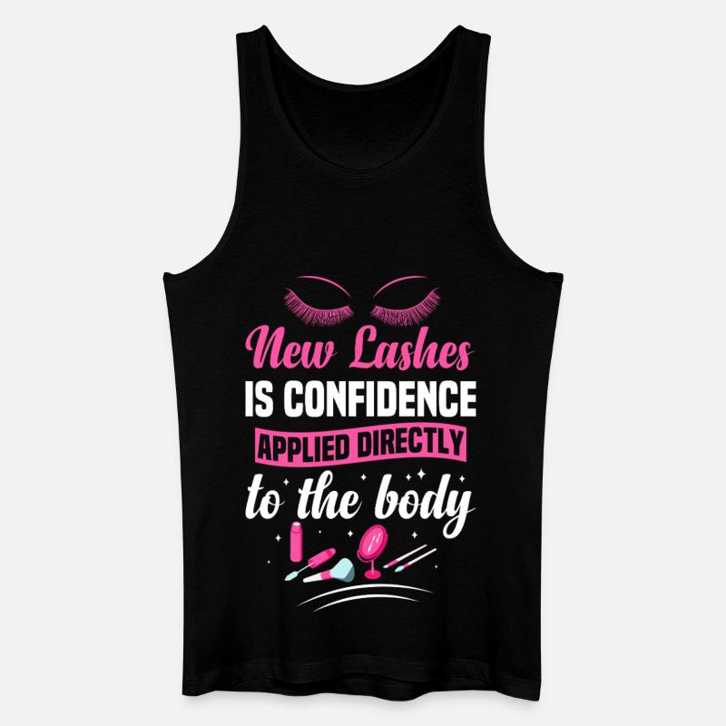Wimperntechniker, Kosmetiker, Wimperntechnikerin - Männer Bio Tank Top - Schwarz