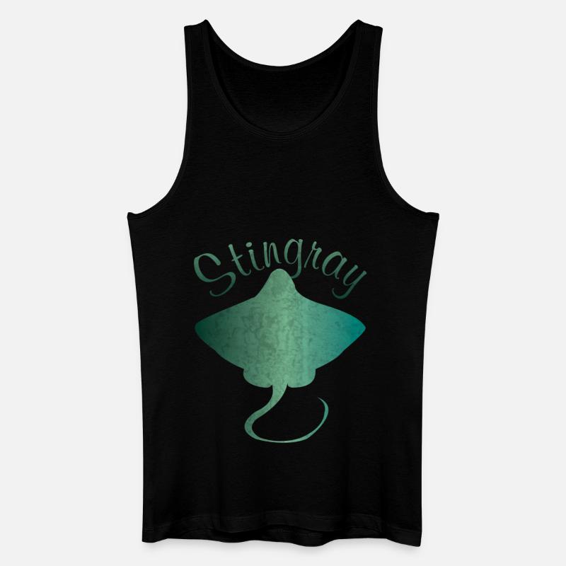 Rochen Stechrochen Stachelrochen Geschenk - Männer Bio Tank Top - Schwarz