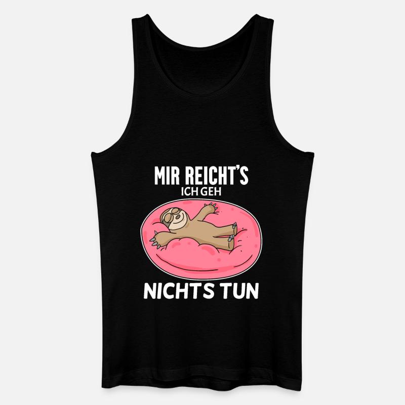 Nichts tun - Männer Bio Tank Top - Schwarz