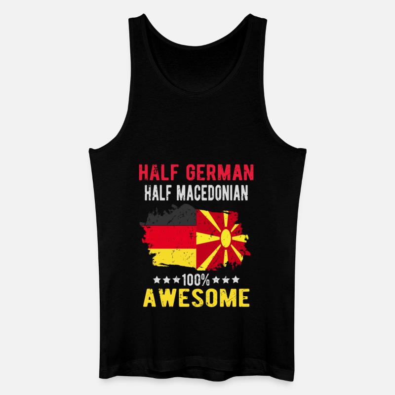Half German Half Macedonian - Men’s Organic Tank Top - black
