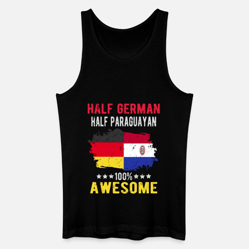Half German half Paraguayan - Men’s Organic Tank Top - black