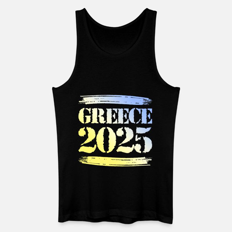 Greece 2025 - Männer Bio Tank Top - Schwarz