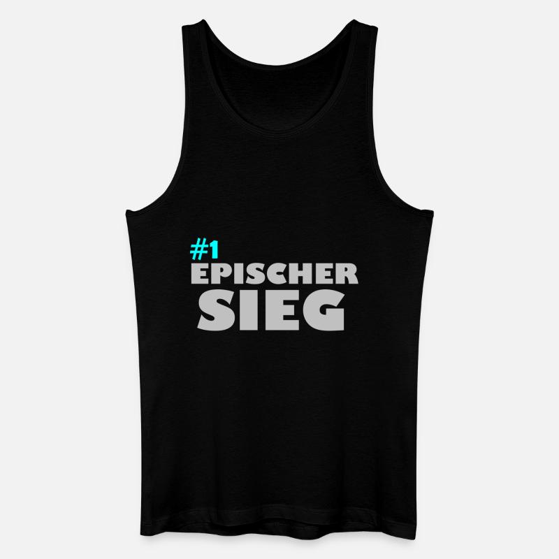 Epischer Sieg - Männer Bio Tank Top - Schwarz