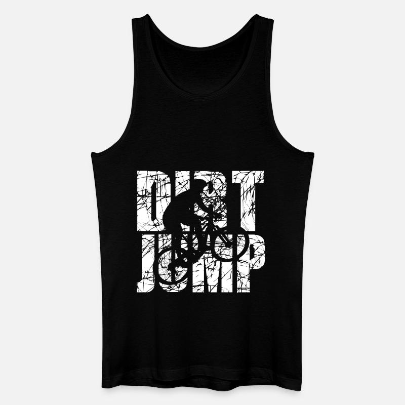 Dirt Jump - Männer Bio Tank Top - Schwarz